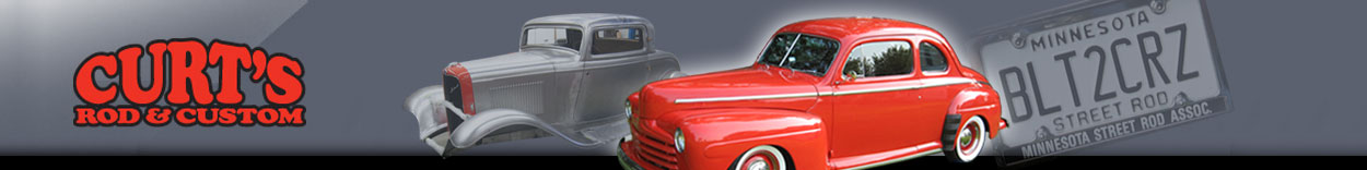 curt's rod and custom - street rod parts - rod & custom - griffin radiators - budnik wheels